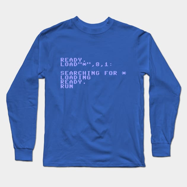 Commodore 64 - C64 - Boot Screen - Version 3 Long Sleeve T-Shirt by RetroFitted